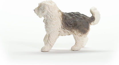 Schleich 13968 FARM WORLD Estatueta de cão pastor inglês antigo para maiores de 3 anos