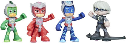 PJ Masks - Flight Time Mission Playset - Pacote de 4 figuras de ação articuladas