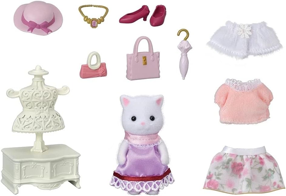 Sylvanian Families Conjunto de moda gato persa