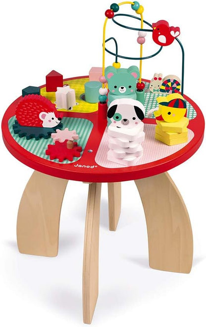 Mesa de actividades de madera Janod 'Baby Forest' - Centro de aprendizaje grande