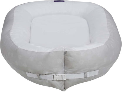 ClevaMama Pod Max, Baby Cocoon, certificado para asma y alergias, nido multifunción para cuna y cama, gris (6 a 36 meses)