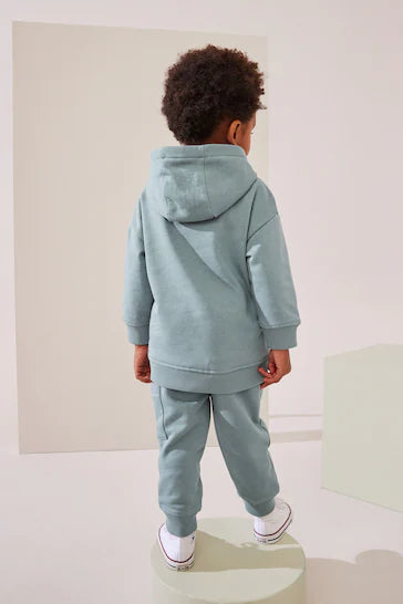 |Boy| Conjunto De Moletom Utilitário Azul Mineral e Conjunto De Jogging (3 meses a 7 anos)