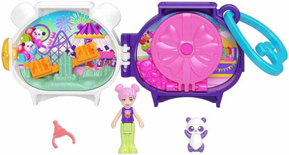 Polly Pocket Conjunto compacto de brinquedos fofinhos GYV99 Panda, HRD38