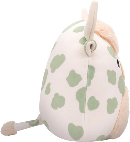 Squishmallows Original 7.5 pulgadas - Celestino, la vaca de las tierras altas con manchas verdes salvia