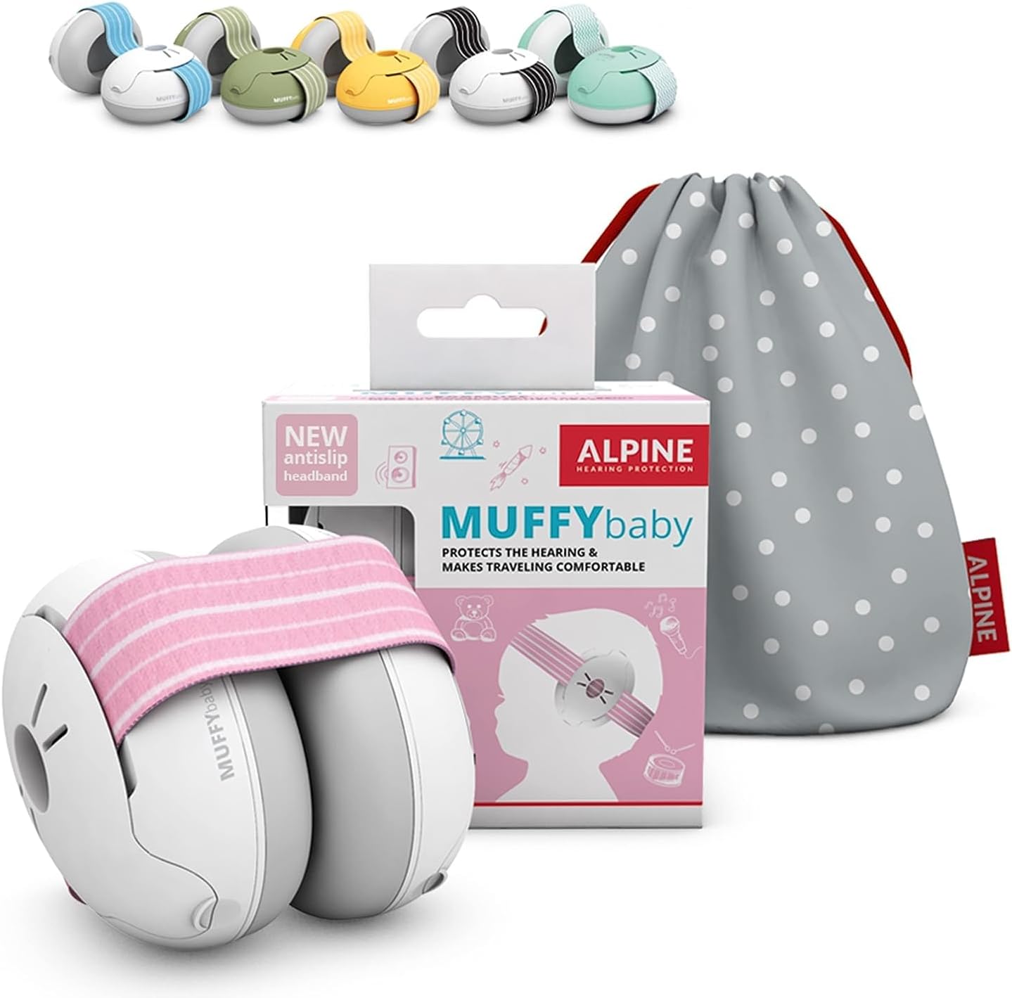 Alpine Muffy Baby Ear Defender para bebês e crianças pequenas de até 36 meses -  Protetores de ouvido com redução de ruído - Fones de ouvido confortáveis para bebês contra danos auditivos e melhora o sono - Preto