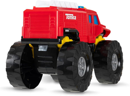 Tonka Mega Machines, caminhão de bombeiros, brinquedos de presente de construção infantil para meninos e meninas, conjunto de veículos de construção para crianças, adequado para crianças de 3 anos ou mais