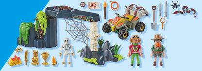 Playmobil Pacote promocional 71454 Jungle Treasure Hunter, ação emocionante, encenação divertida e imaginativa, conjuntos de jogos adequados para crianças a partir de 4 anos