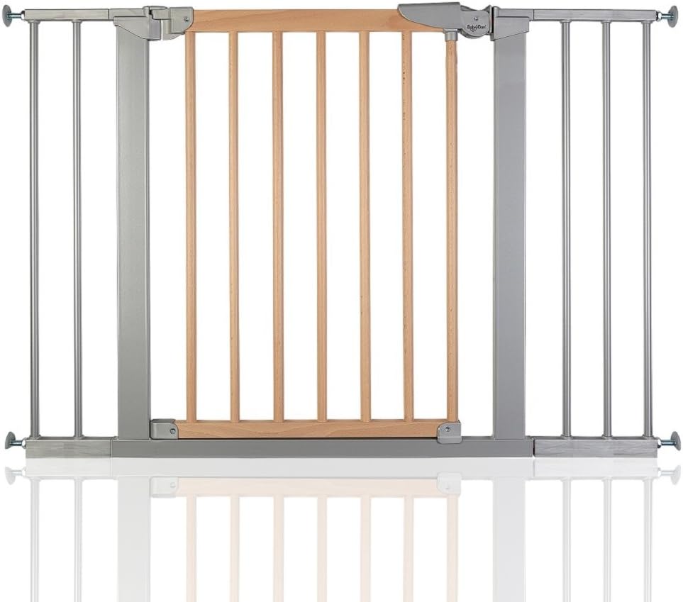 BabyDan True Pressure Avantgarde Baby Safety Stair Gate Silver Beech Todas as larguras (103,2 cm-110,6 cm)