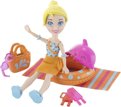 Polly Pocket Sortimento Pool Party (boneca Polly, Lila ou Lea com acessórios)