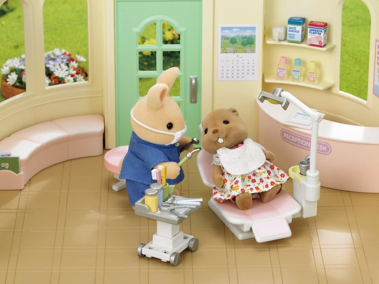 Sylvanian Families - Conjunto de médico rural e dentista rural