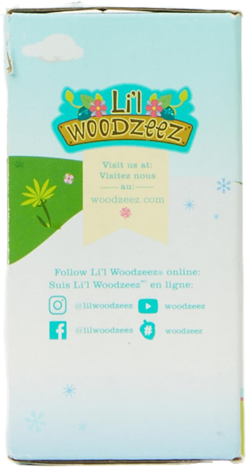 Li'l Woodzeez 6154M Li’l Woodzeez – Família Skyhopper Panda – Conjunto de 5 peças com estatuetas em miniatura e livro de histórias – Brinquedos de animais e acessórios Acc Tiere para crianças a partir de 3 anos, multicolorido