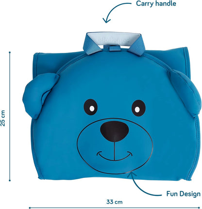 Pottiagogo | Trocador de bebê | Design anti-contorção | Premiado | Bolsa para troca de fraldas de viagem infantil em formato de ursinho de pelúcia que se desdobra em um tapete | Portátil e leve | Essencial para recém-nascidos