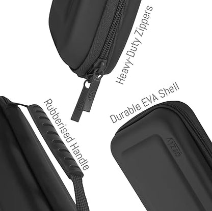 Orzly Estojo de transporte para Nintendo Switch OLED e Switch Console Estojo protetor rígido portátil de viagem Bolsa para console Nintendo Switch e acessórios