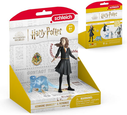 Schleich 42681 Hermione Granger e Patrono, a partir de 6 anos WIZARDING WORLD - Estatueta, 16 x 11 x 18 cm