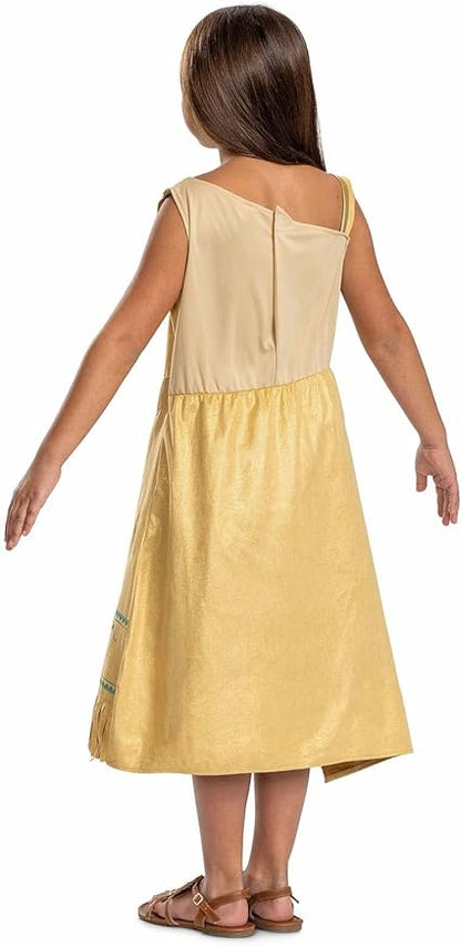 DISGUISE Traje oficial de luxo Pocahontas da Disney para crianças, traje de princesa nativa americana para crianças disponíveis nos tamanhos S e M