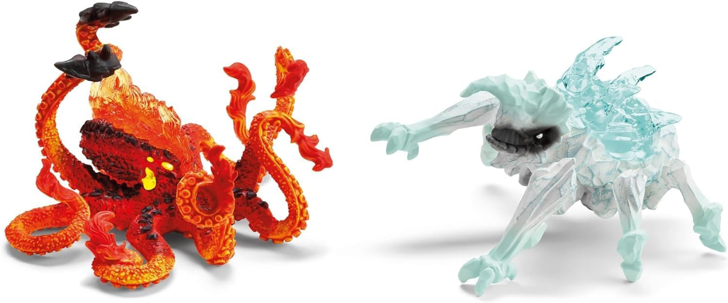 Schleich 70826 Ice Bug vs. Fire Kraken, a partir de 7 anos ELDRADOR CREATURES - Estatueta, 31 x 16 x 18 cm