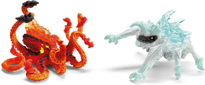 Schleich 70826 Ice Bug vs. Fire Kraken, a partir de 7 anos ELDRADOR CREATURES - Estatueta, 31 x 16 x 18 cm