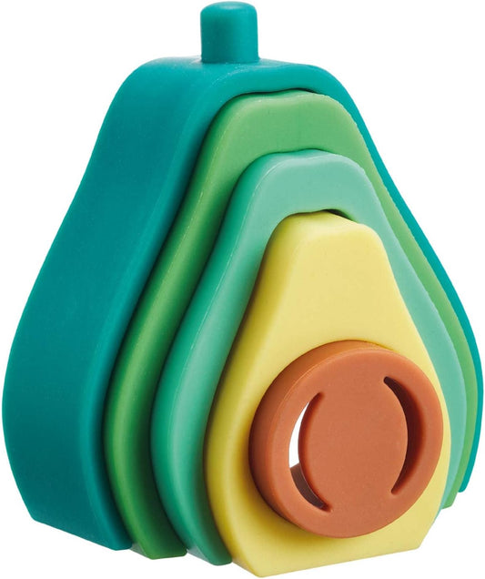 Nuby Avocado Juguete de dentición apilable, multicolor, talla única