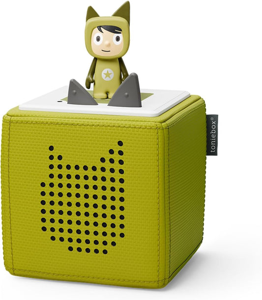 tonies Toniebox Wireless Musical Storybox Starter Set, incluindo 1 criativo, verde