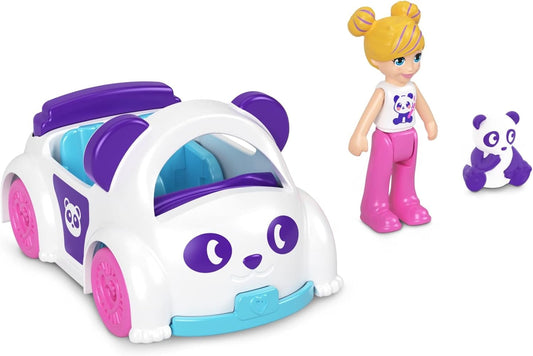 Polly Pocket Conjunto de carro divertido Beach para meninas a partir de 4 anos