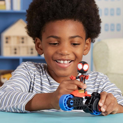 SPIDEY AND HIS AMAZING FRIENDS Marvel, Miles Morales: boneco de ação do Homem-Aranha, motocicleta de brinquedo, brinquedos para crianças de 3 anos