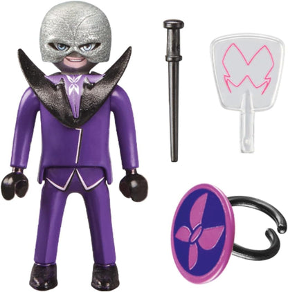 Playmobil 71340 Miraculous: Hawk Moth, Tales of Ladybug and Cat Noir, collector’s item, gifting toy and fun imaginative role-play, playsets for children ages 4+