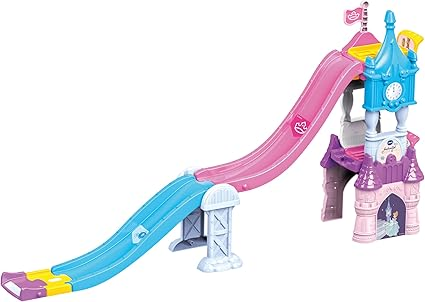 VTech Toot-Toot Drivers Castillo Encantado Tobogán, Juego Oficial de Princesas Disney con Vehículo Cenicienta Incluido, Luces, Frases, Canciones, Juguete Interactivo para Niños Pequeños 12 Meses, 2, 3, 4+, Versión en Inglés