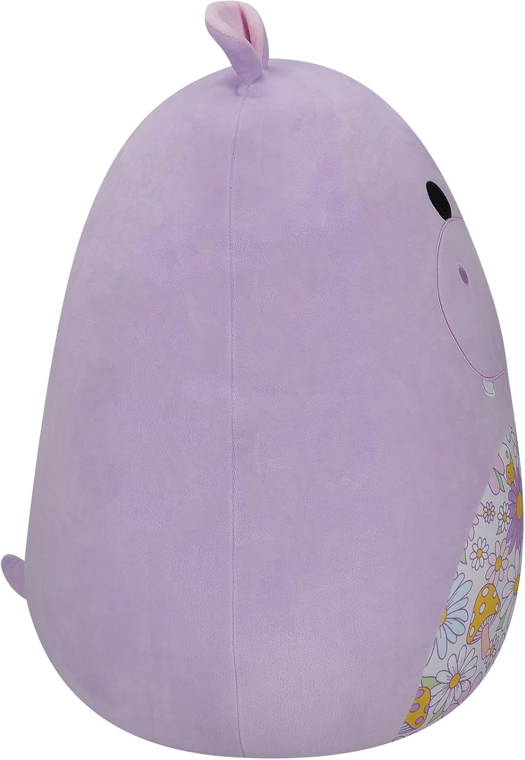 Squishmallows SQCR05494 20 polegadas-Hanna O hipopótamo roxo com barriga floral, multicolorido