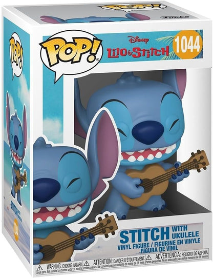 Funko Pop! Disney: Stitch With Ukulele - Disney: Lilo & Stitch - Figura de vinil colecionável - Ideia de presente - Produtos oficiais - Brinquedos para crianças e adultos - Fãs de filmes - Figura de modelo para colecionadores