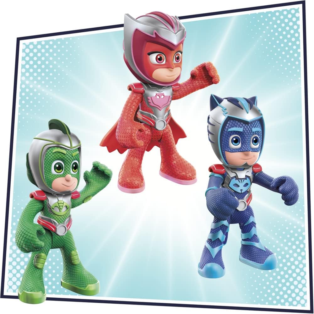 PJ Masks - Flight Time Mission Playset - Pacote de 4 figuras de ação articuladas