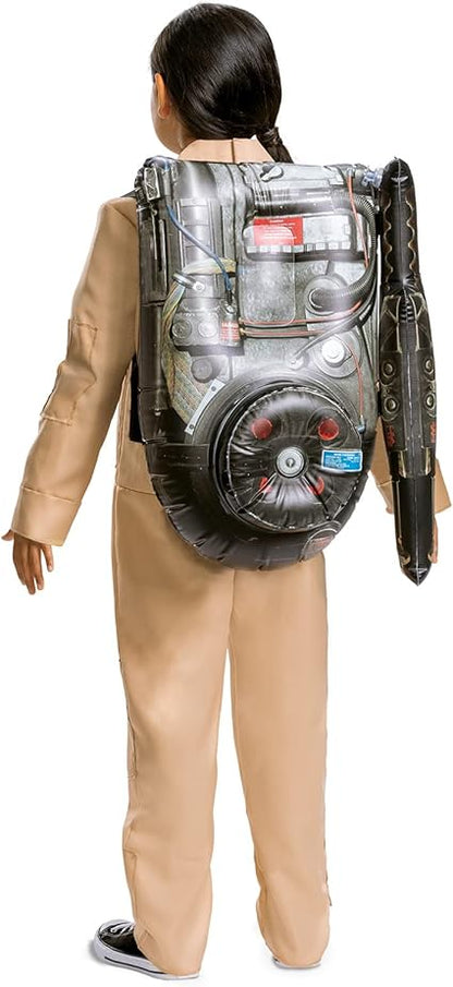 DISGUISE Fantasia infantil oficial Deluxe Ghostbusters inclui mochila Proton Pack, Ghostbusters Fancy Dress Up Ghost Buster Outfit para crianças - Tamanho 6 a 7 anos