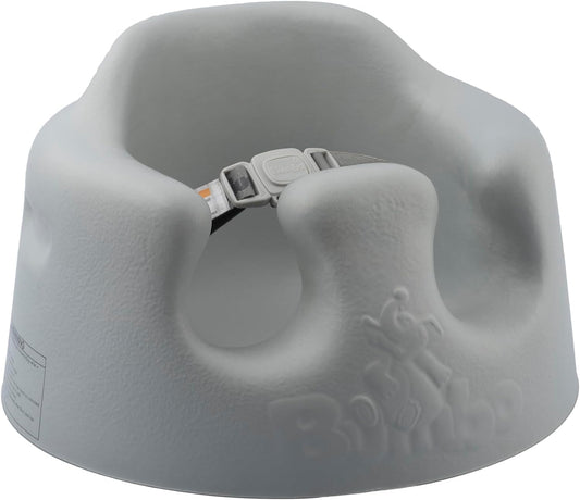 Asiento Bumbo con bandeja de apoyo para bebés – Asientos para bebés para sentarse hasta 6 meses o más – Asiento de piso para bebés Cool Grey