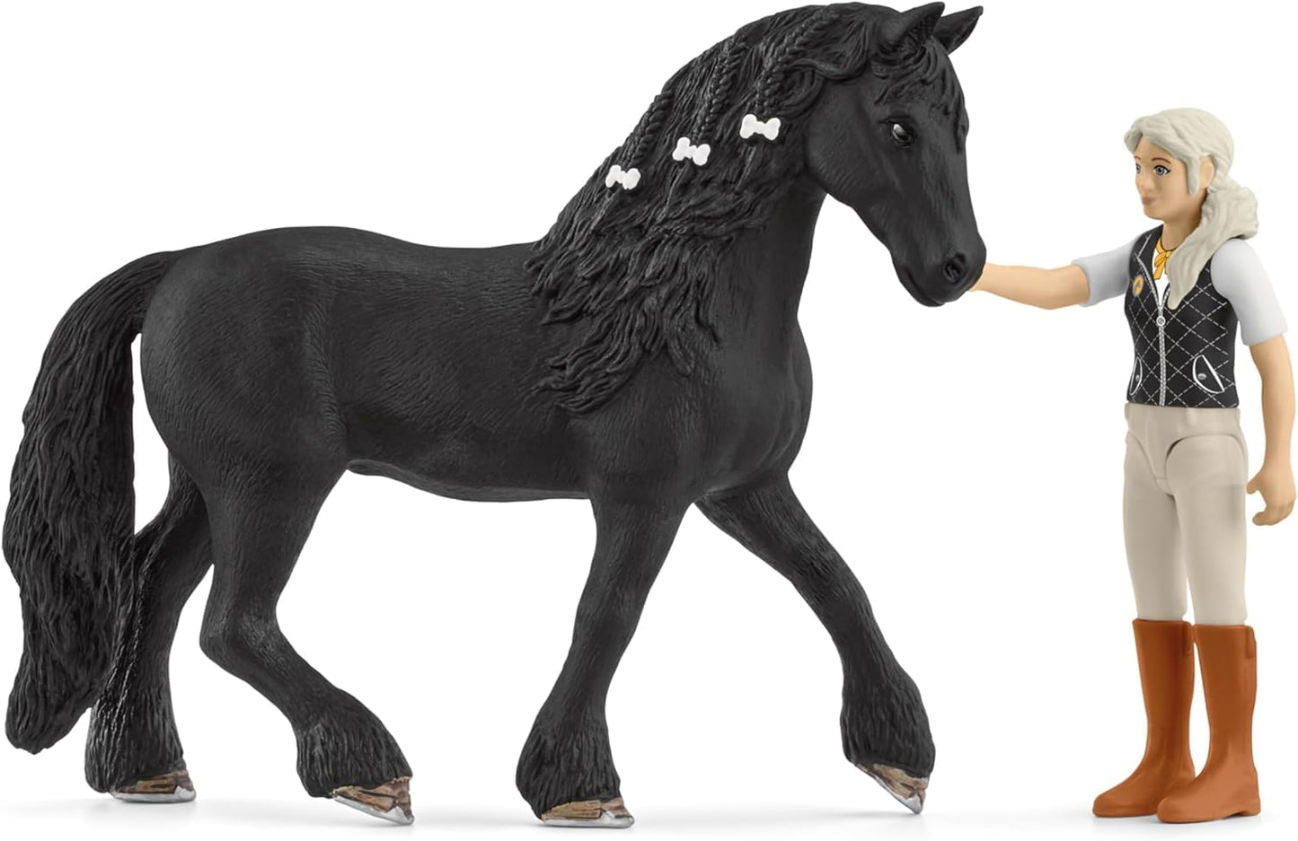 Schleich 42640 HORSE CLUB Horse Club Tori & Princess Playset para maiores de 5 anos, preto, Ocean Tides