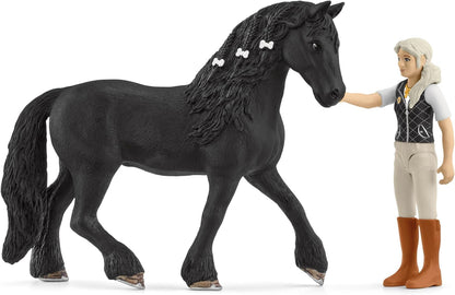 Schleich 42640 HORSE CLUB Horse Club Tori & Princess Playset para maiores de 5 anos, preto, Ocean Tides