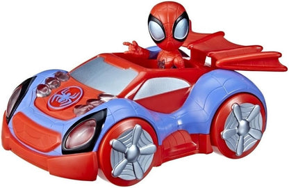 SPIDEY AND HIS AMAZING FRIENDS Hasbro Marvel Glow Tech Web-Crawler Vehicle, brinquedo pré-escolar com luzes e sons, a partir de 3 anos, multicolorido (F4530)