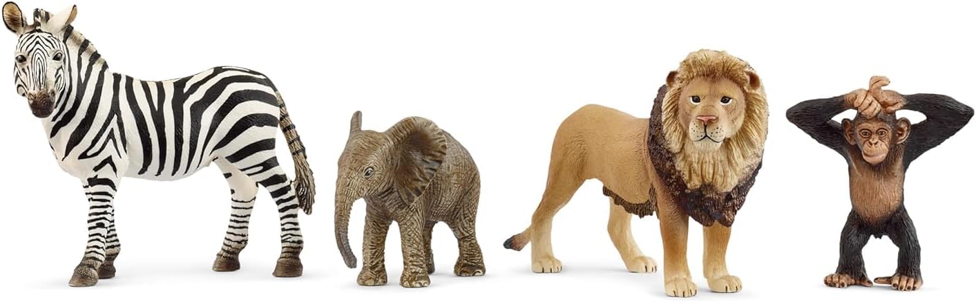 Schleich 42736 Conjunto inicial "África" da Vida Selvagem, a partir de 3 anos WILD LIFE - Estatueta, 8 x 25 x 19 cm