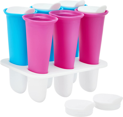 Zoku Molde de picolé de silicone de 6 peças Summer Pops, 145