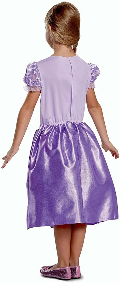 DISGUISE Fantasia oficial clássica de Rapunzel da Disney para meninas, fantasia de Rapunzel, vestido extravagante infantil, roupa emaranhada para meninas, fantasias de princesa para meninas, fantasias do Dia Mundial do Livro para meninas