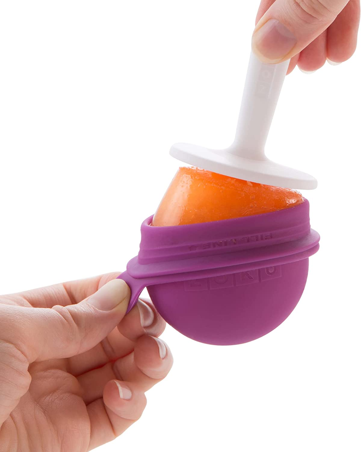 Zoku Slow Pops - moldes de picolé de silicone fáceis de remover com protetores contra gotejamento