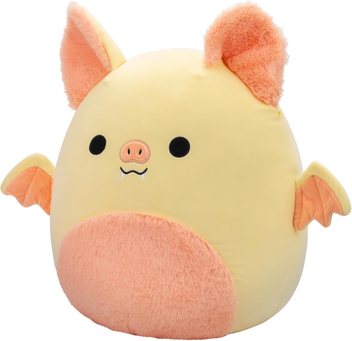 Squishmallows SQCR05482 16 Polegadas-Meghan O Morcego Creme e Rosa com Barriga Fuzzy, Multicor