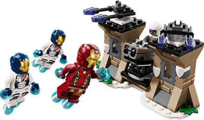 LEGO Marvel Iron Man & Iron Legion vs. Hydra Soldier Building Toy para meninos e meninas de 6 anos ou mais, conjunto de aventuras de Vingadores para crianças criativas e fãs de super-heróis