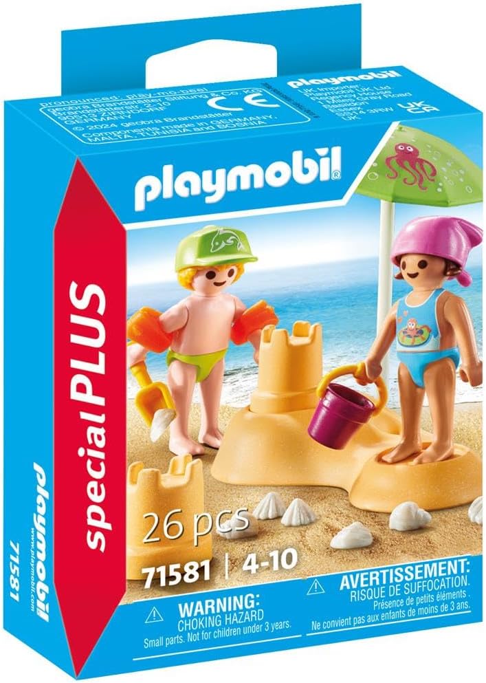 PLAYMOBIL Crianças com Castelo de Areia