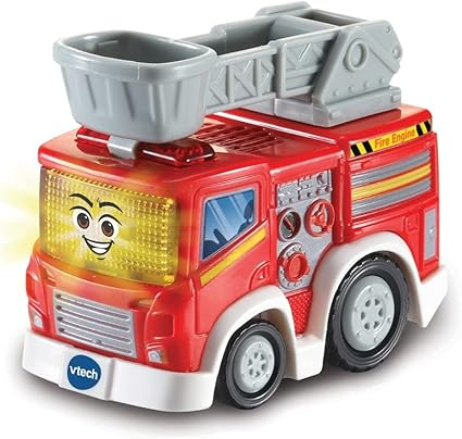 VTech Helicóptero Toot-Toot Drivers, veículo de simulação com luzes, frases e músicas, brinquedo interativo para crianças 12 meses, 2, 3, 4 Plus, versão em inglês, vermelho