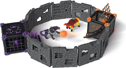 Schleich 42673 BattleCore Arena: Lava vs. Shadow, de 6 a 12 anos, ELDRADOR CREATURES - Playset, 71 peças