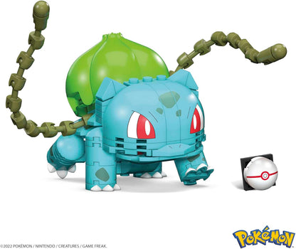 MEGA Conjunto de brinquedos de construção Pokémon Build & Show Bulbasaur com 175 peças, articulado e articulado, 10 cm de altura, para crianças, GVK83