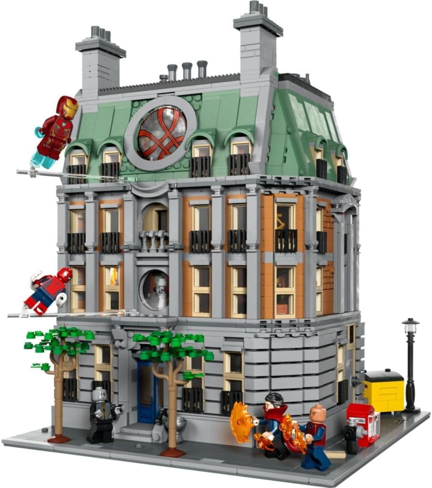 LEGO Marvel Sanctum Sanctorum, conjunto de construção modular de 3 andares, kit de modelo para adultos construirem, com minifiguras de Doutor Estranho e Homem de Ferro, colecionável Avengers Infinity Saga