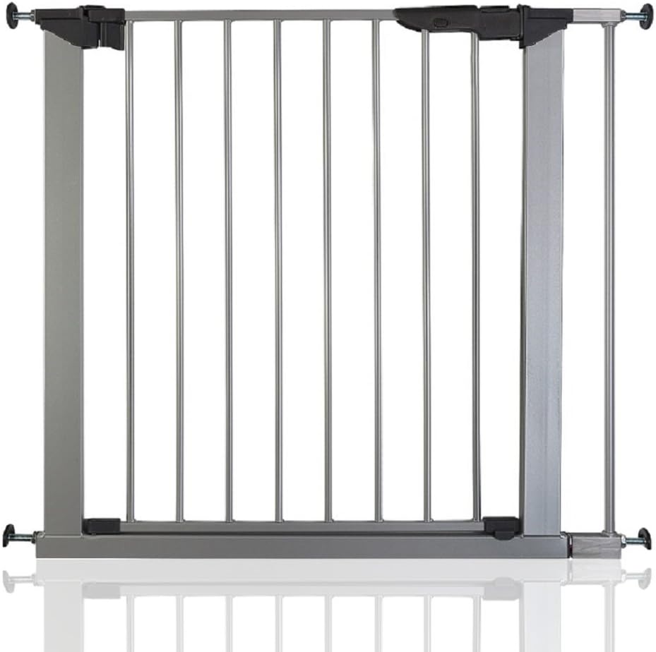 BabyDan Premier True Pressure Fit Baby Safety Stair Gate Prata Todas as larguras (79,6 cm-86,5 cm)