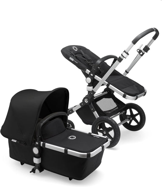 Bugaboo Cameleon 3 Plus Complete, carrinho de bebê 2 em 1 e carrinho com guiador reversível, alumínio, preto - preto