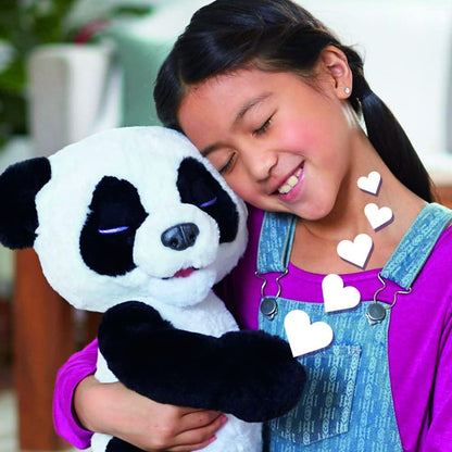 FurReal Friends  Plum, o curioso brinquedo de pelúcia interativo Panda Cub, a partir de 4 anos, preto