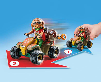 Playmobil Pacote promocional 71454 Jungle Treasure Hunter, ação emocionante, encenação divertida e imaginativa, conjuntos de jogos adequados para crianças a partir de 4 anos